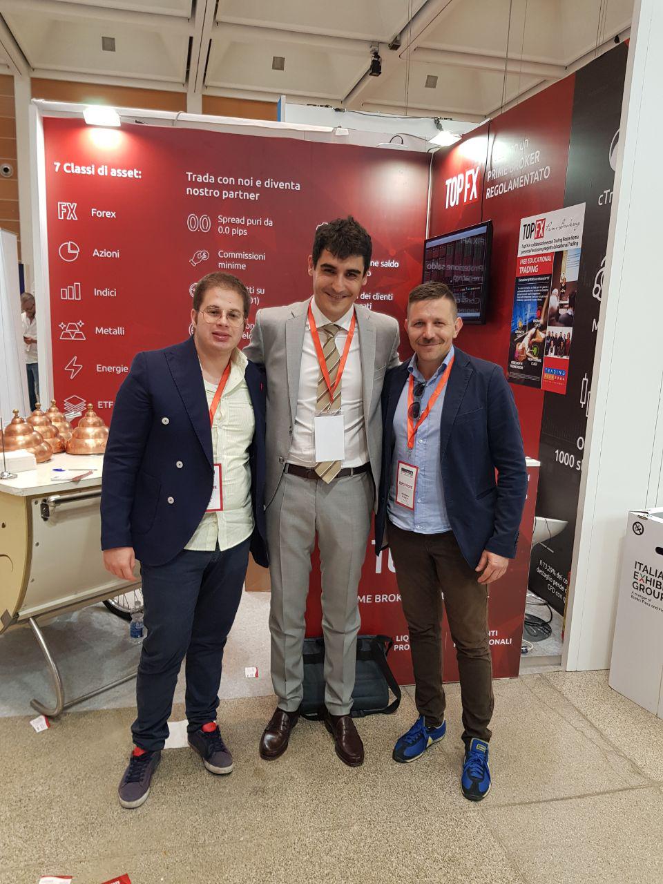 TopFX attends the 2019 IT Forum in Rimini: The CEO, Alex Katsaros and Head of Global Sales, Costantino Zenonos, at our booth.